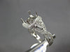 ESTATE LARGE .71CT DIAMOND 14KT WHITE GOLD INFINITY SEMI MOUNT ENGAGEMENT RING