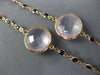 ESTATE LARGE & LONG AAA MULTIGEM 14KT ROSE GOLD EXTRA FACET BY THE YARD NECKLACE