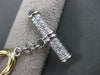 ESTATE .98CT DIAMOND 14KT WHITE & YELLOW GOLD ITALIAN OVAL LINK TOGGLE BRACELET