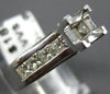 .92CT DIAMOND 14KT WHITE GOLD PRINCESS LUCIDA SEMI MOUNT ENGAGEMENT RING #23799
