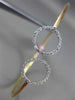 ESTATE .55CT DIAMOND 14KT WHITE & ROSE GOLD CIRCULAR CRISS CROSS BANGLE BRACELET