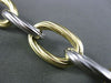 ESTATE .98CT DIAMOND 14KT WHITE & YELLOW GOLD ITALIAN OVAL LINK TOGGLE BRACELET