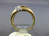 WIDE .33CT DIAMOND 14K 2 TONE GOLD 3D MATTE & SHINY RECTANGULAR CRISS CROSS RING