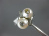 ANTIQUE LARGE .46CT DIAMOND & AAA SOUTH SEA PEARL 18K WHITE GOLD 3D FUN RING