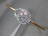 ESTATE .65CT DIAMOND 14KT TWO TONE GOLD CIRCLE OF LIFE FLEXIBLE BANGLE BRACELET