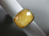 ESTATE LARGE 10.17CT DIAMOND & AAA YELLOW QUARTZ 14K ROSE GOLD RECTANGULAR RING