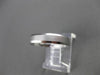 ESTATE 14KT WHITE GOLD MATTE & SHINY CLASSIC WEDDING BAND RING 4mm #23138