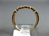 ESTATE .50CT DIAMOND 14K YELLOW GOLD 3D CLASSIC HALO FIVE STONE ANNIVERSARY RING