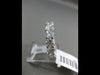 ESTATE 5.25CT DIAMOND 14KT WHITE GOLD 3D ETERNITY SHARED PRONG ANNIVERSARY RING