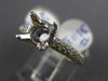 ESTATE .69CT DIAMOND 14KT WHITE GOLD CLASSIC 4 PRONG SEMI MOUNT ENGAGEMENT RING