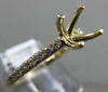 ESTATE .20CT DIAMOND 14KT YELLOW GOLD CLASSIC 4 PRONG SEMI MOUNT ENGAGEMENT RING