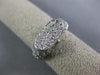 ANTIQUE 1.40CT ROUND DIAMOND 18KT WHITE GOLD 3D CLASSIC CONCAVE FUN RING #9234