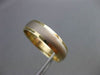 ESTATE 14KT WHITE & YELLOW GOLD DIAMOND CUT WEDDING ANNIVERSARY RING 5mm #23540