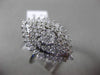 ESTATE MASSIVE 1.69CT DIAMOND 14KT WHITE GOLD CLUSTER MARQUISE COCKTAIL RING