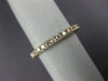 ESTATE .68CT DIAMOND 14KT YELLOW GOLD 2mm LOW SETTING ETERNITY ANNIVERSARY RING
