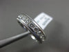 ESTATE 1.98CT DIAMOND 14KT WHITE GOLD ROUND MILGRAIN ETERNITY ANNIVERSARY RING