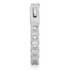 ESTATE 3.10CT DIAMOND 14KT WHITE GOLD 3D INSIDE OUT LUCIDA HUGGIE HOOP EARRINGS
