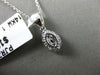 ESTATE .50CT ROUND & MARQUISE DIAMOND 14KT WHITE GOLD 3D HALO FLOATING PENDANT