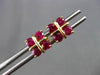ANTIQUE 1.13CT AAA RUBY 18KT YELLOW GOLD SQUARE STUD POST EARRINGS BEAUTIFUL!