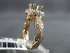 ESTATE 1.09CT DIAMOND 18KT ROSE GOLD 3D HALO INFINITY SEMI MOUNT ENGAGEMENT RING