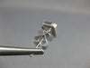 ESTATE .50CT DIAMOND 18K GOLD ROUND & BAGUETTE CLUSTER HALO SQUARE STUD EARRINGS