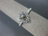 ESTATE .38CT DIAMOND 14KT WHITE GOLD PEAR SHAPE HALO SEMI MOUNT ENGAGEMENT RING