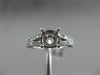 ESTATE .68CT DIAMOND 14KT WHITE GOLD 3D ROUND SEMI MOUNT ENGAGEMENT RING #2004