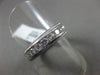 ESTATE 1.98CT DIAMOND 14KT WHITE GOLD ROUND MILGRAIN ETERNITY ANNIVERSARY RING