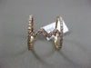 ESTATE LARGE .67CT ROUND DIAMOND 18KT ROSE GOLD 3D ZIG ZAG OPEN LOVE FUN RING