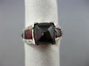 ESTATE 9.28CT DIAMOND & AAA GARNET 14K WHITE GOLD 3D PYRAMID COCKTAIL RING #2040