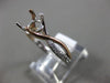 ESTATE .17CT DIAMOND 14KT WHITE & ROSE GOLD INFINITY SEMI MOUNT ENGAGEMENT RING