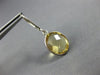 ESTATE 9.0CT AAA CITRINE 14KT WHITE GOLD OVAL BEZEL LEVER BACK HANGING EARRINGS