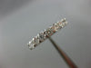 ESTATE .70 DIAMOND 14KT WHITE GOLD 3D 7 STONE CLASSIC WEDDING ANNIVERSARY RING