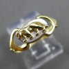 ESTATE SMALL 14KT WHITE & YELLOW GOLD 3D HANDCRAFTED PANTHER RING 7mm #24488