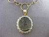 ESTATE LARGE 15.50CT DIAMOND GREEN & AMETHYST 14KT TWO TONE GOLD LARIAT NECKLACE