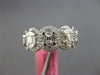 ESTATE LARGE 1.96CT DIAMOND 18KT WHITE GOLD 3D ETERNITY WEDDING ANNIVERSARY RING