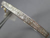 ESTATE 2.50CT PRINCESS CUT DIAMOND 14KT WHITE GOLD 2 ROW CLASSIC BANGLE BRACELET