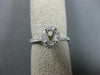 ESTATE .39CT DIAMOND 14K WHITE GOLD OVAL HALO CLASSIC SEMI MOUNT ENGAGEMENT RING