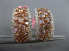 ESTATE LARGE 5.66CT DIAMOND 18KT WHITE & ROSE GOLD MULTI SHAPE CLIP ON EARRINGS