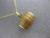 ESTATE WIDE 14KT YELLOW GOLD 3D HANDCRAFTED WINE BARREL FUN FLOATING PENDANT