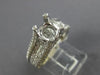 ESTATE LARGE 1.65CT DIAMOND 14K WHITE GOLD 3D CLASSIC SEMI MOUNT ENGAGEMENT RING
