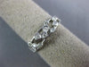 ESTATE .25CT DIAMOND 14KT WHITE GOLD BEZEL ETOILE SEMI ETERNITY ANNIVERSARY RING