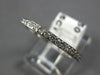 ANTIQUE .65CT ROUND DIAMOND 14KT WHITE GOLD 3D ETERNITY ANNIVERSARY RING #17966