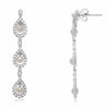 ESTATE .60CT DIAMOND & AAA SOUTH SEA PEARL 14KT GOLD TEAR DROP HANGING EARRINGS