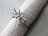 ESTATE .35CT DIAMOND PLATINUM 3D ROUND SEMI MOUNT ENGAGEMENT RING F/G VVS #21096