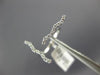 ESTATE .20CT ROUND CUT DIAMOND 14K WHITE GOLD 3D CLASSIC SIDEWAY CROSS LOVE RING