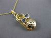 ANTIQUE 14KT YELLOW GOLD HANDCRAFTED FILIGREE ITALIAN BABY SHOE PENDANT #23498