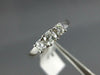 .64CT DIAMOND 14KT WHITE GOLD 3 STONE PAST PRESENT FUTURE ENGAGEMENT RING #1569