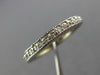 ESTATE .60CT DIAMOND 14KT WHITE GOLD 3D ETERNITY FILIGREE ANNIVERSARY RING #7831