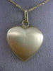 ESTATE 14K YELLOW GOLD 3D CLASSIC DOUBLE SIDED HEART LOVE FLOATING PENDANT 25166